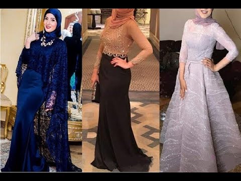 فساتين سواريه للمحجبات 2019 208 12